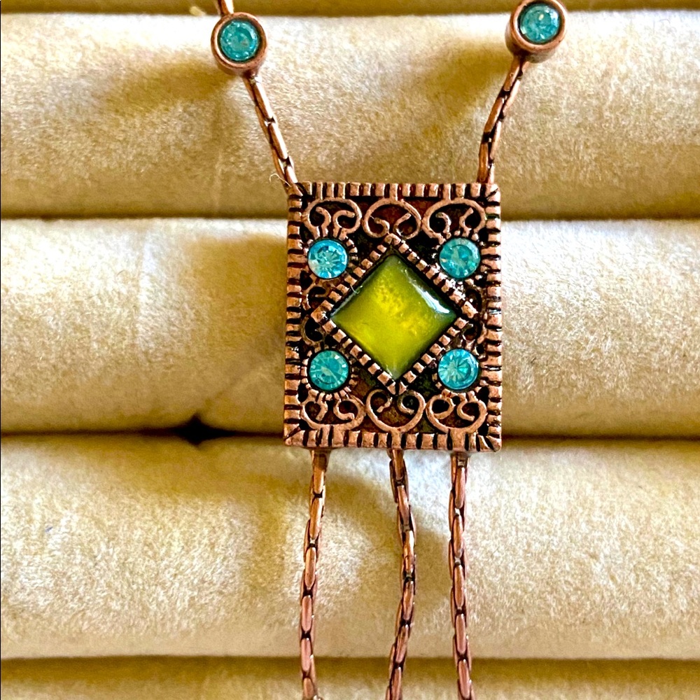 🟢1928 adjustable length necklace - Picture 3 of 3